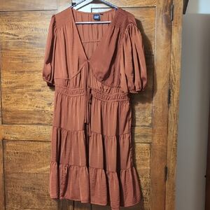 GAP Women's Terracotta Midi Dress Large